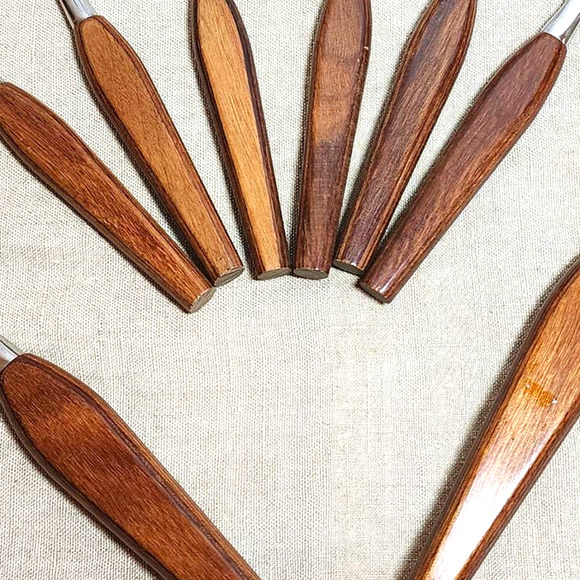 VTG Mid Century Modern Fleetwood Cutlery Flatware Butter/Carving Knives Set/8 - Picture 3 of 5